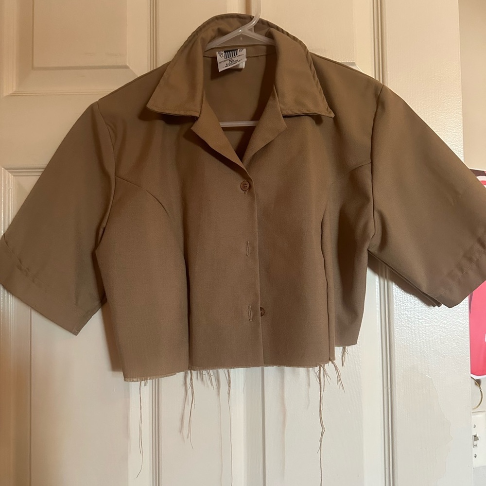 Defense Logistics Agency Crop Top Jacket